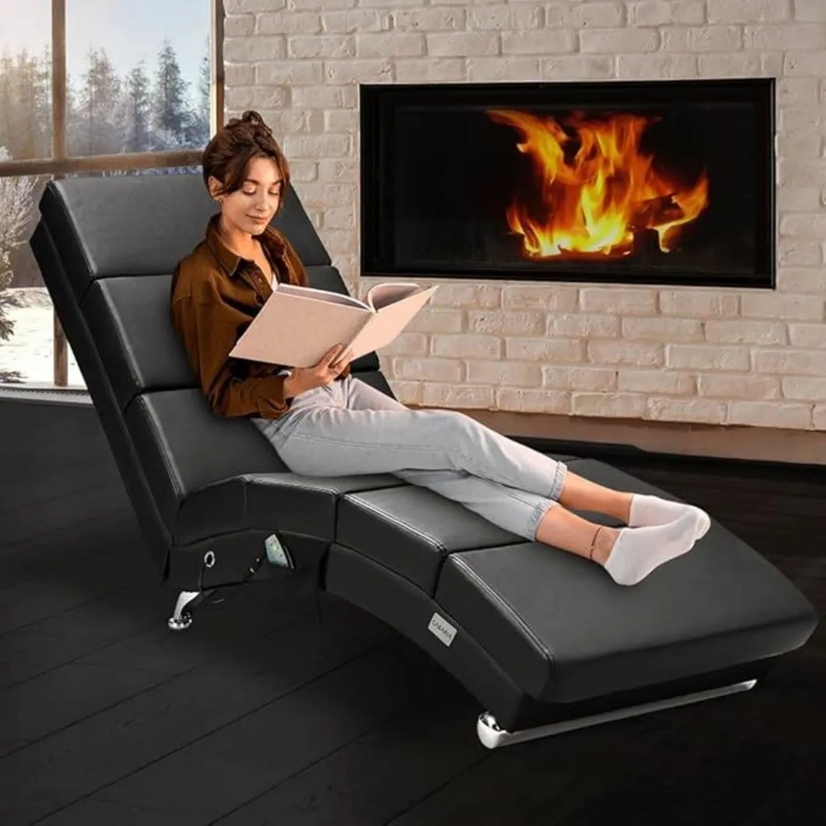 Relaxing Lounger, Massage and Heating Functions, - Image 3