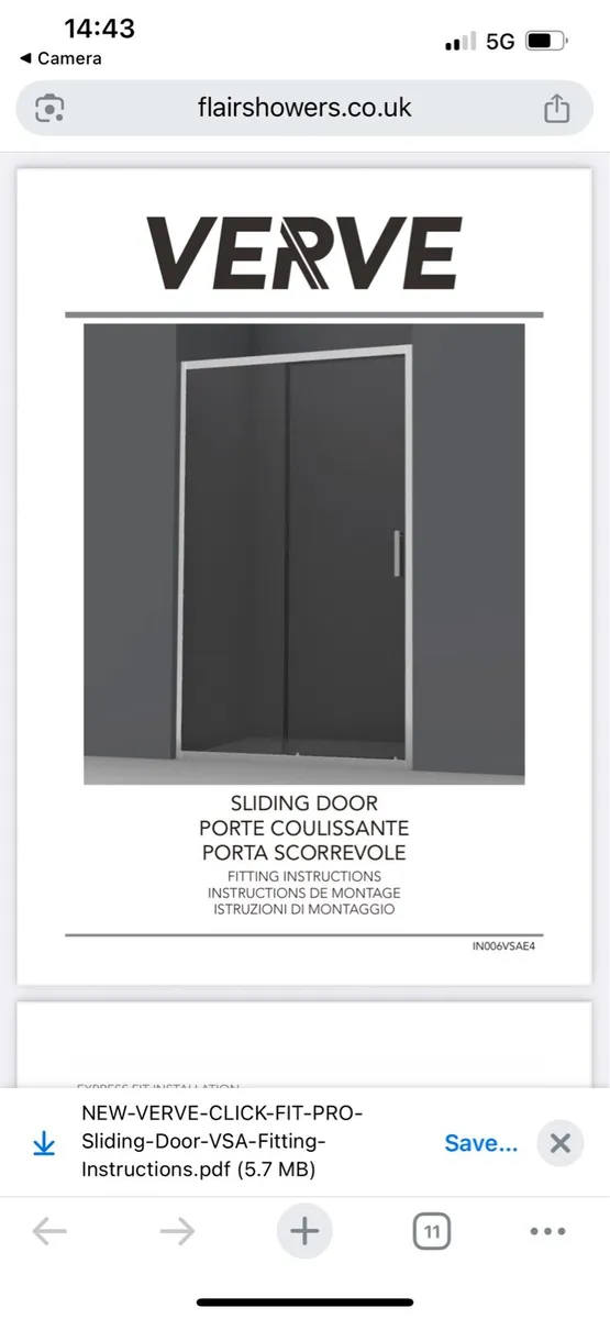 Shower door - Image 1
