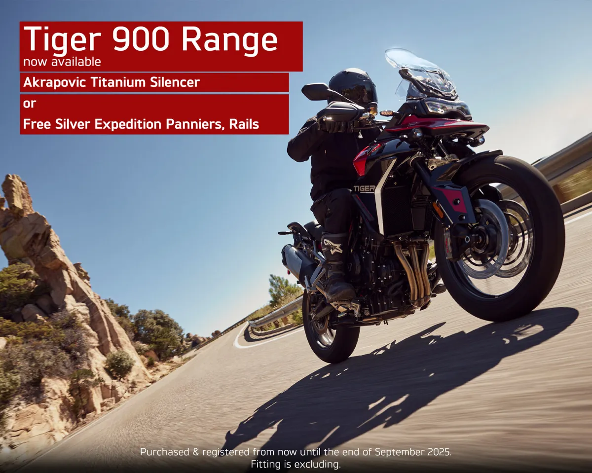 NEW OFFER FOR 2025 TRIUMPH TIGER 900 RANGE - Image 1