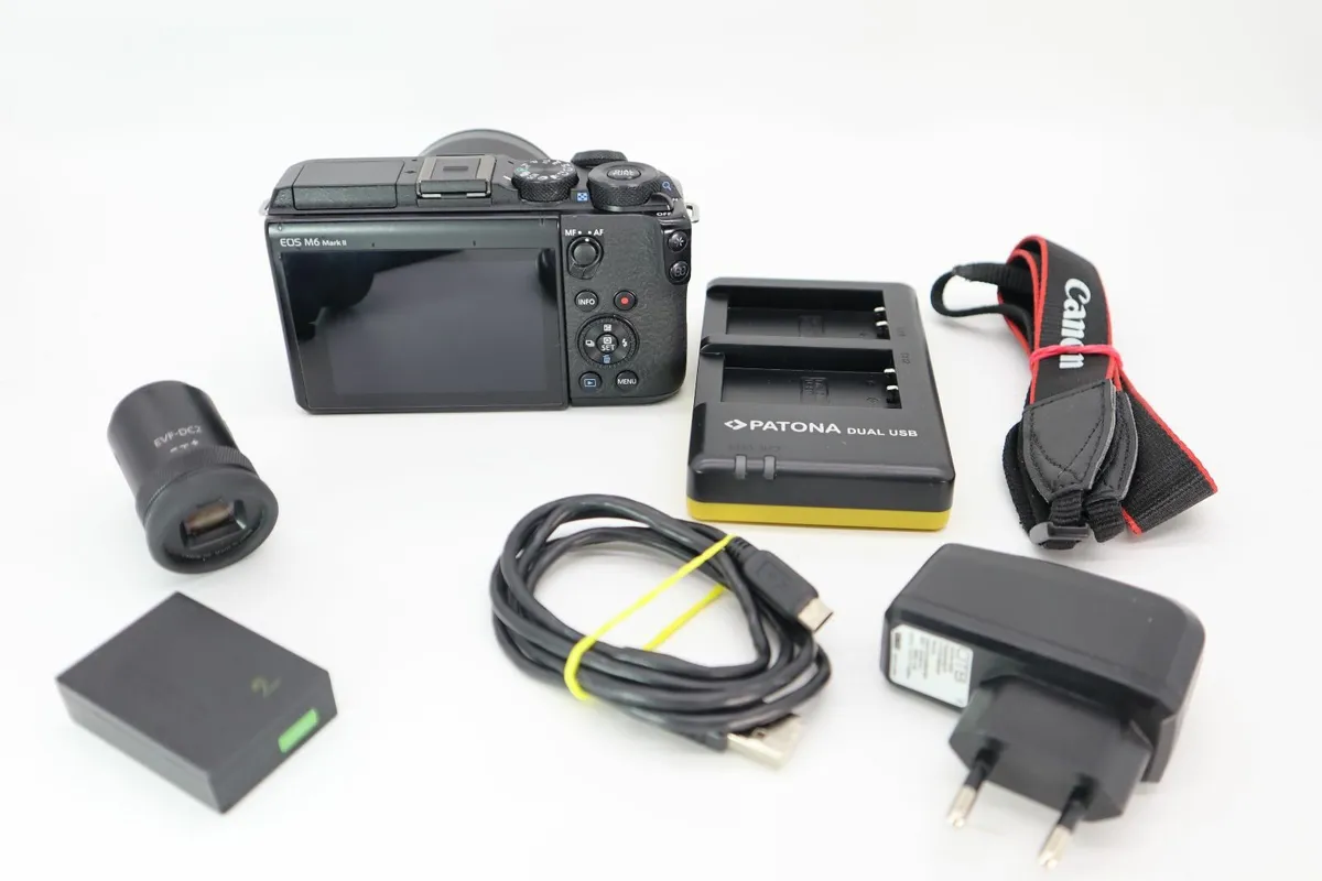 Canon EOS M6 MK 2 & EF-m 28mm F3.5 Lens & EVF DC 2 - Image 2