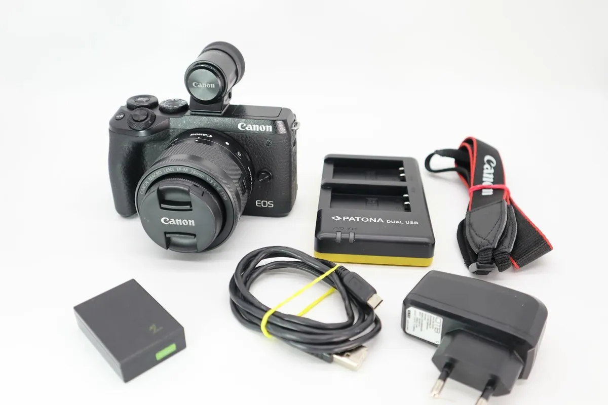 Canon EOS M6 MK 2 & EF-m 28mm F3.5 Lens & EVF DC 2 - Image 1