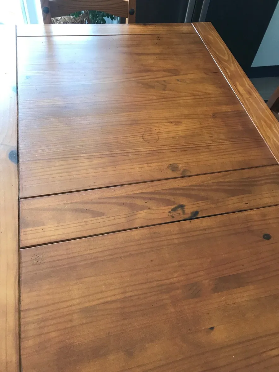 Large Pine Table and 6 chairs - Image 4