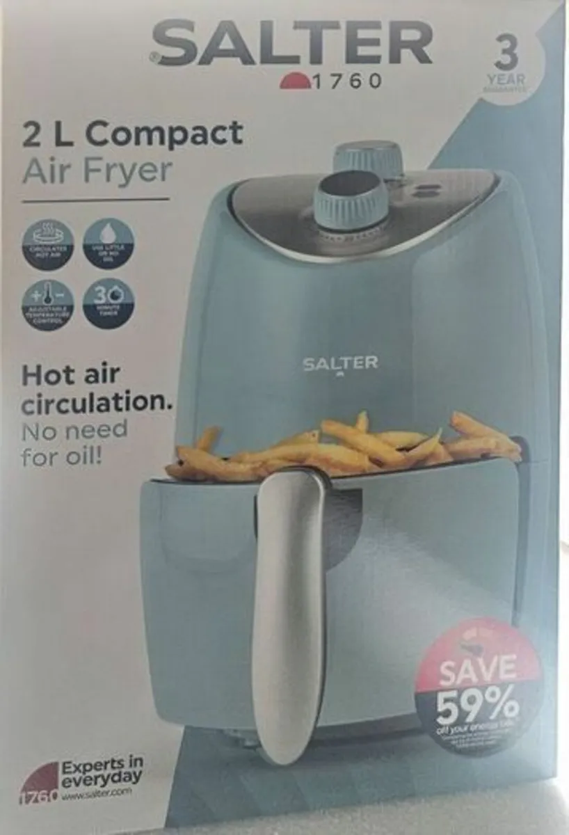Salter 2L Compact Air Fryer with hot air circulati - Image 4