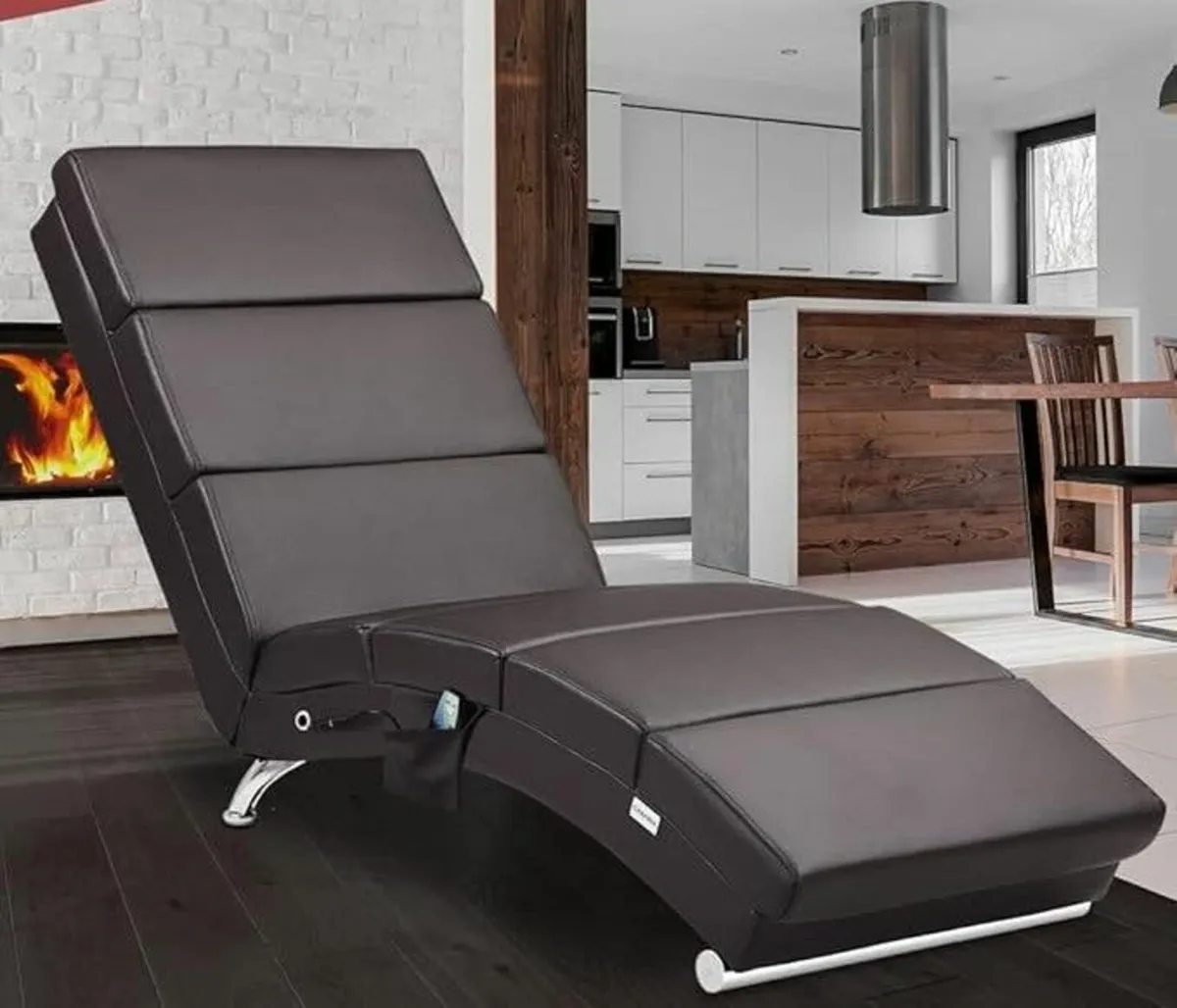 Heated Lounger with Massage Modes and Timer - Image 1