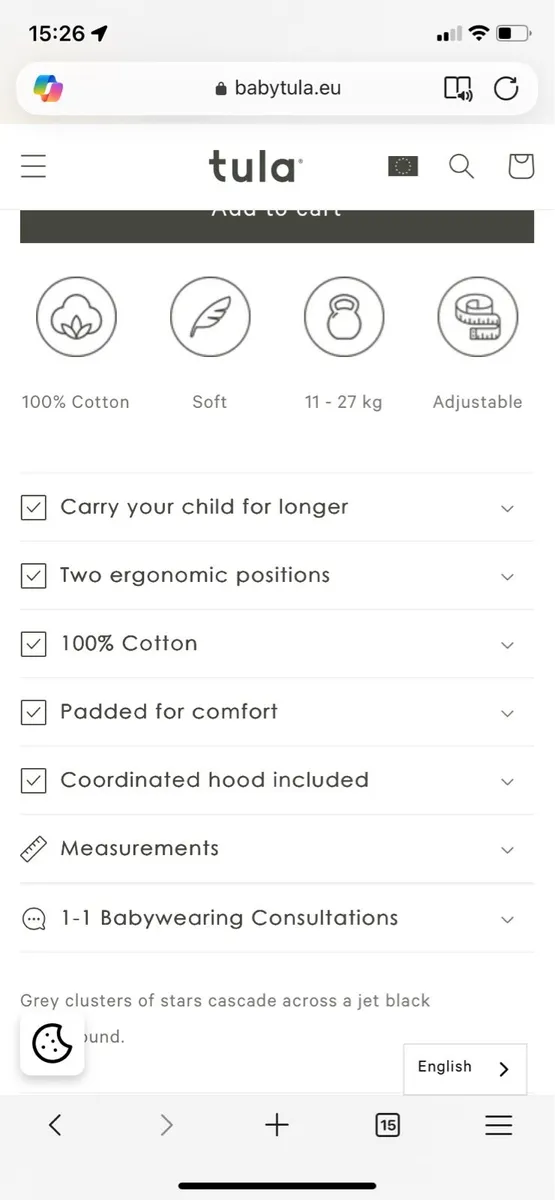 Baby carrier sling Tula - Image 3
