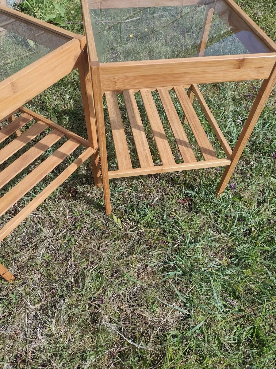 New glass top coffee table/side table/bedroom tabl - Image 4