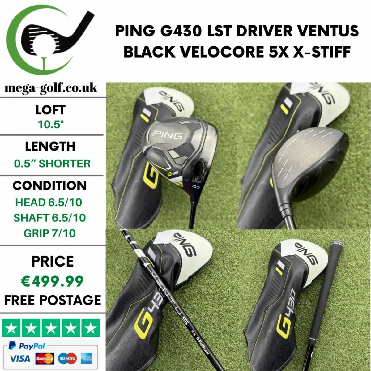 PING G430 LST DRIVER / 10.5° / STIFF - Image 1