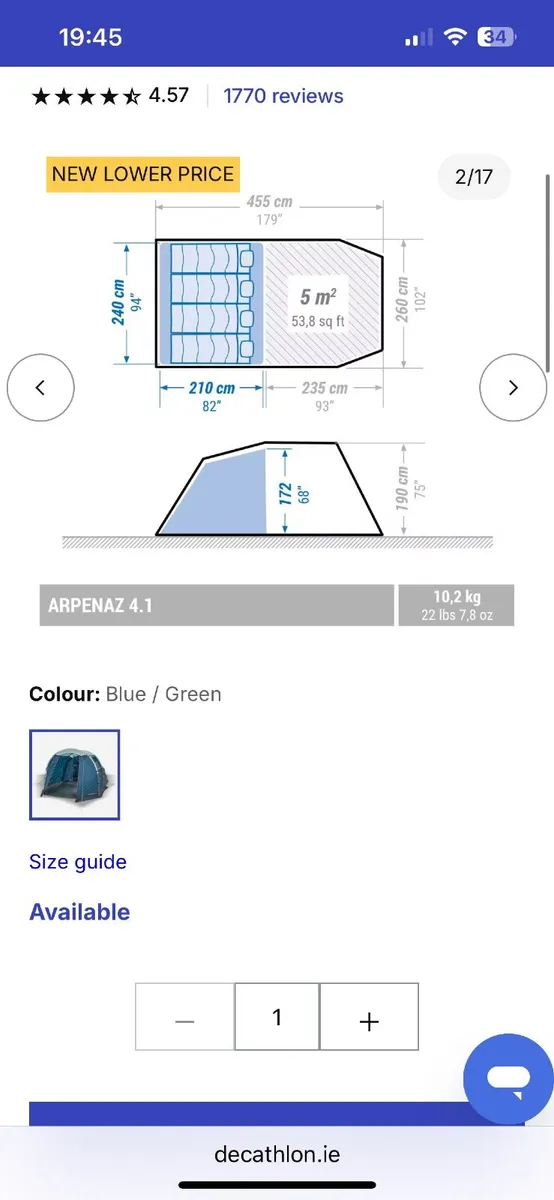 Tent- 4man Decathlon - Image 2