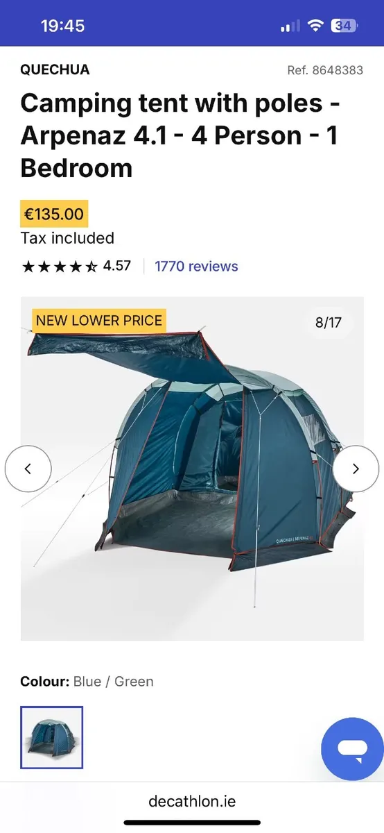 Tent- 4man Decathlon - Image 3