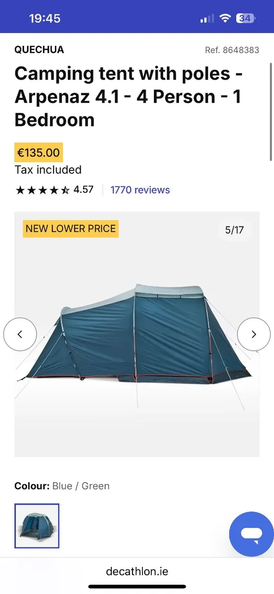 Tent- 4man Decathlon - Image 4