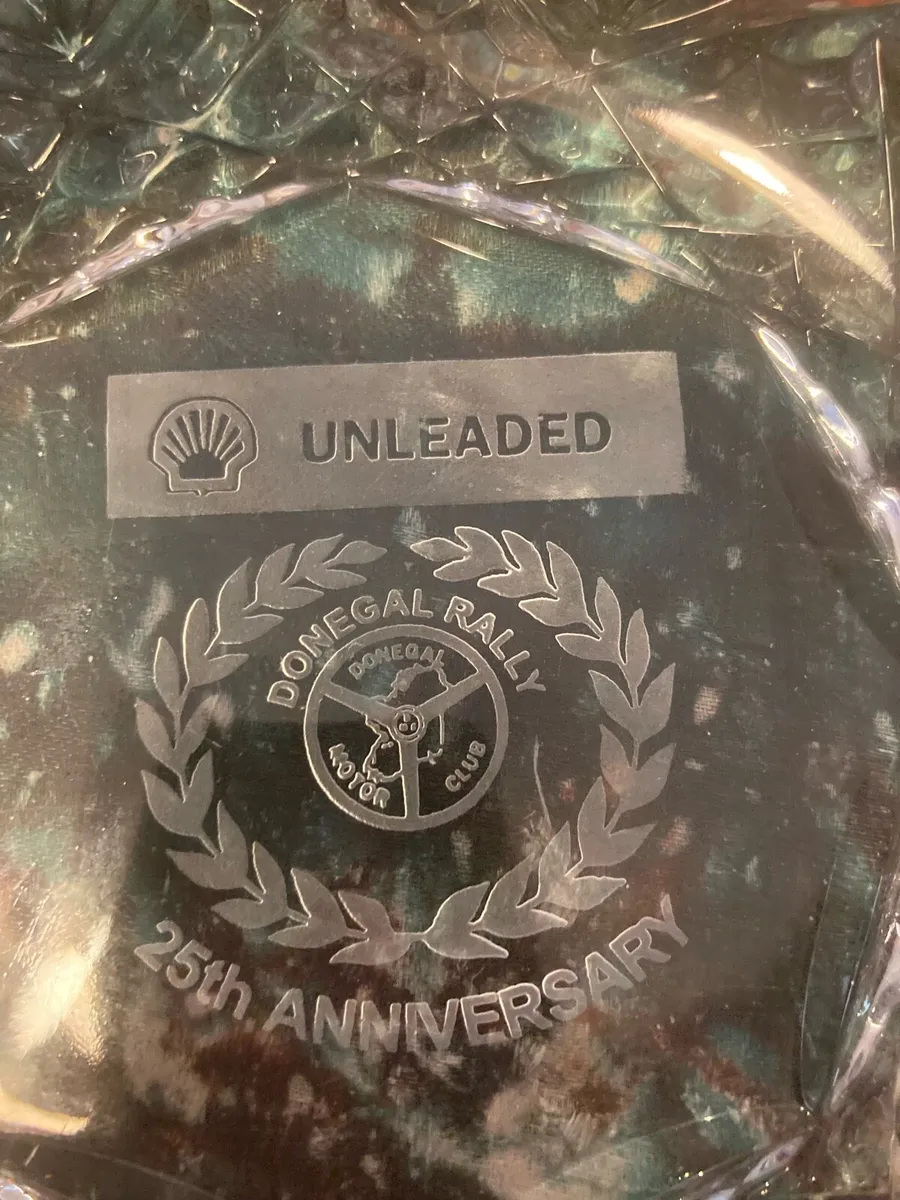 Donegal rally 25 yrs anniversary glass ashtray - Image 2