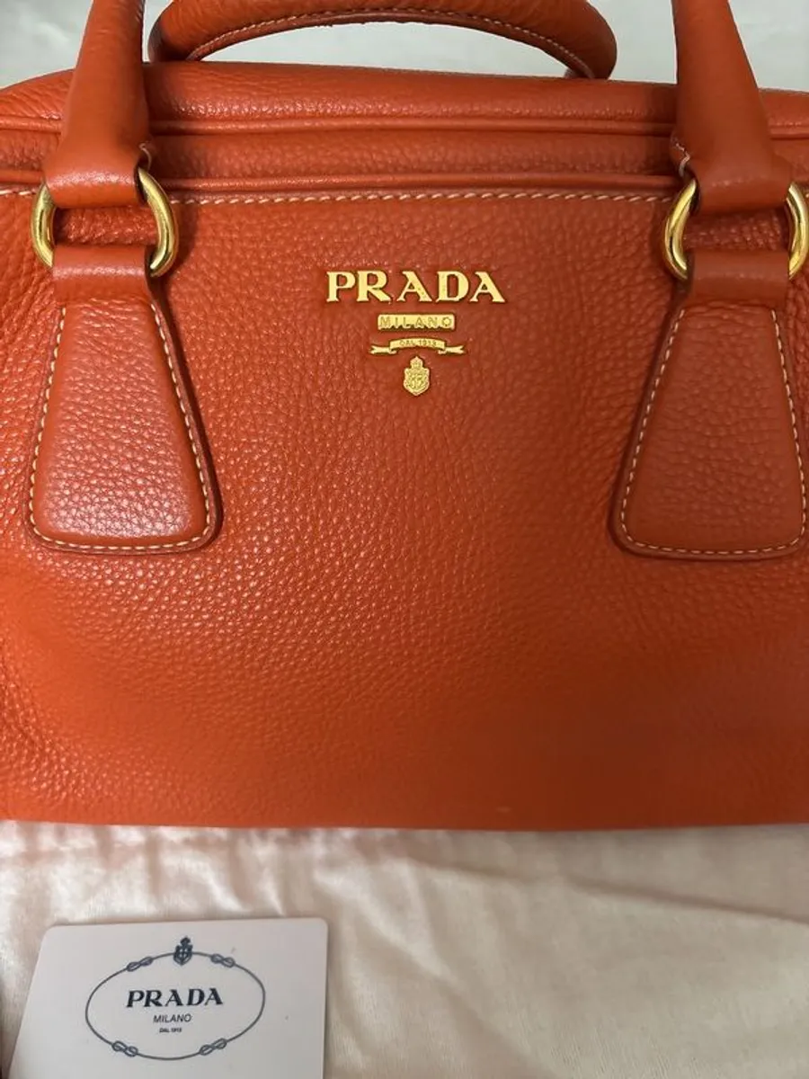 Prada Vintage  Bolsa Laranja Handbag - Image 2