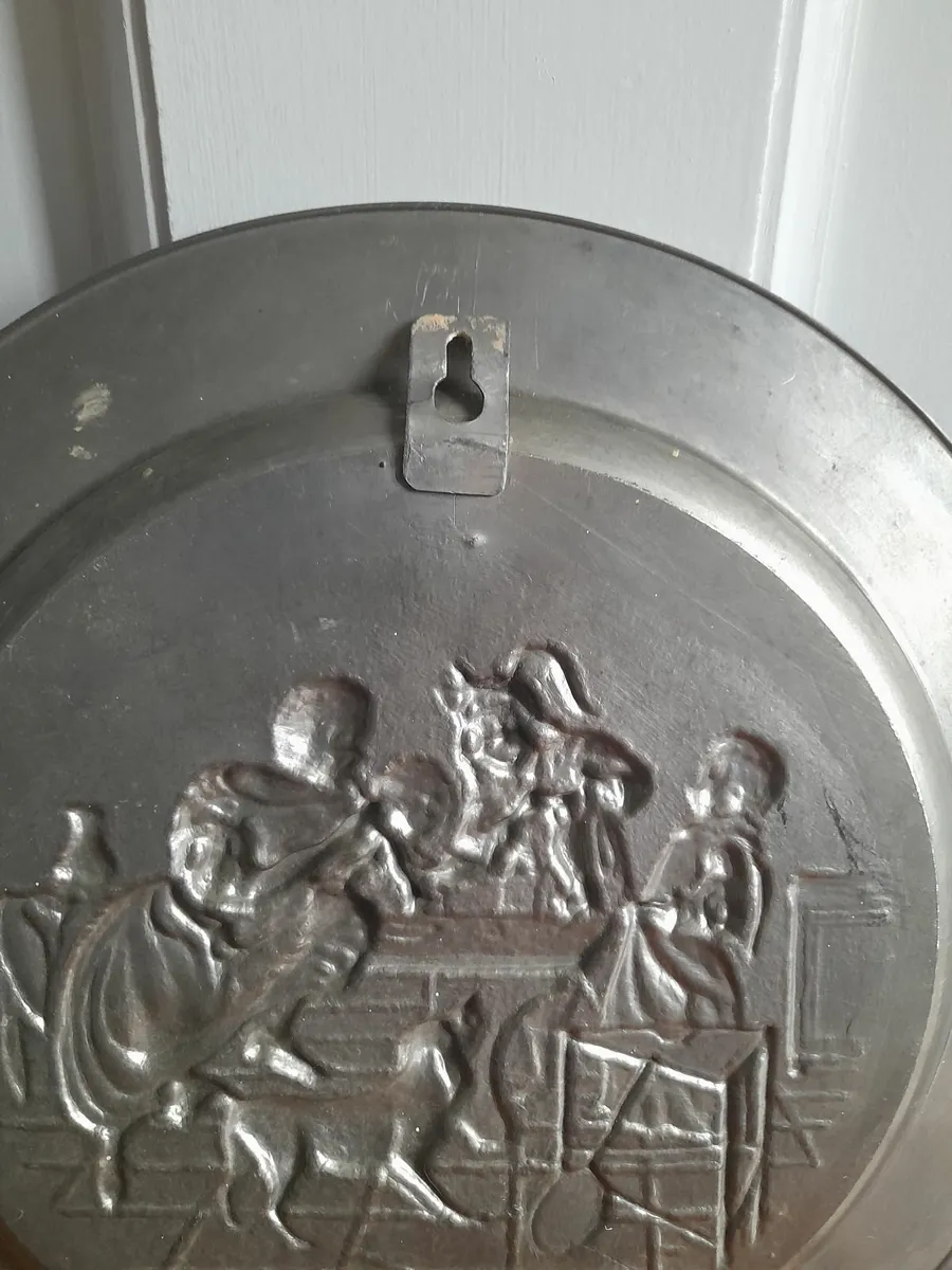 Vintage Pewter Wall Plate - Image 3