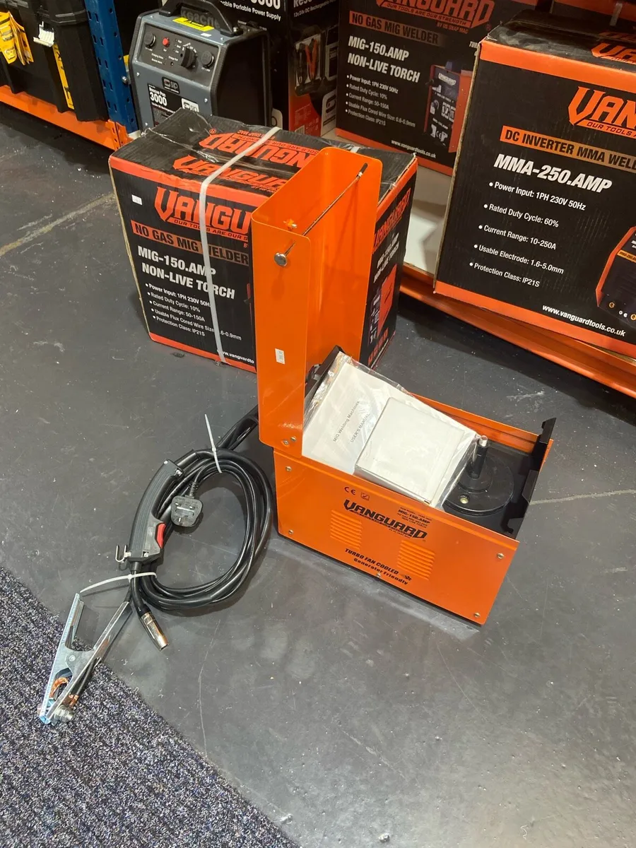 VANGUARD 150 AMP GASLESS MIG WIRE WELDER - Image 2