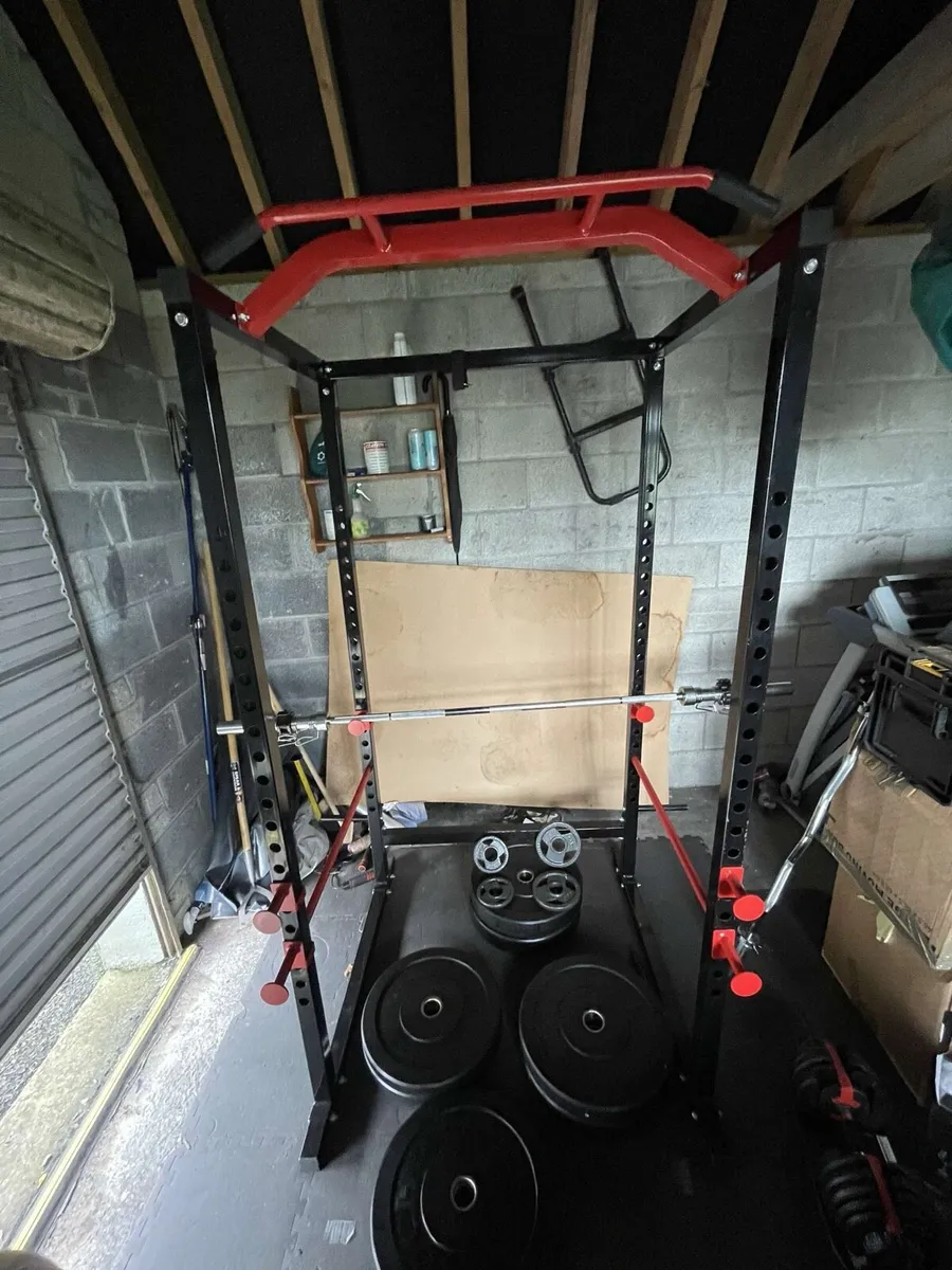 Squat rack and bench - Image 1