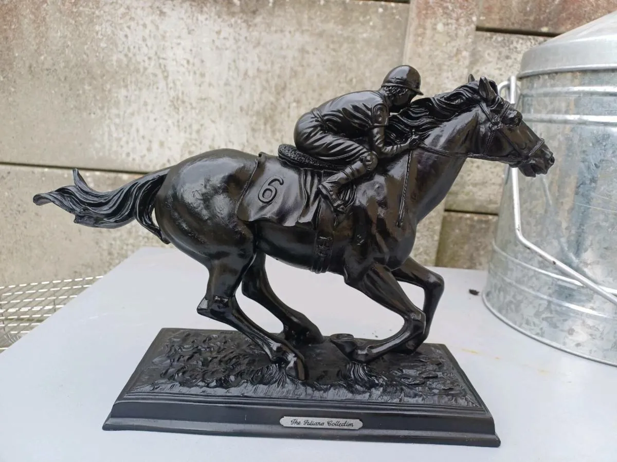 Vintage Horse Racing Figure - Image 3