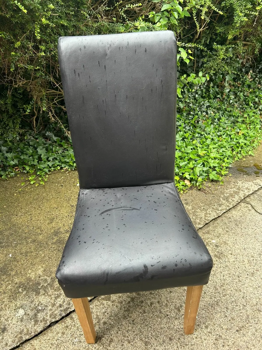 Black Kitchen Chair X6 - Image 1
