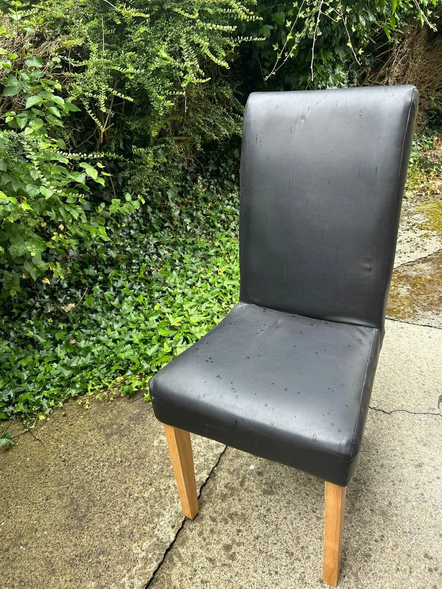 Black Kitchen Chair X6 - Image 2