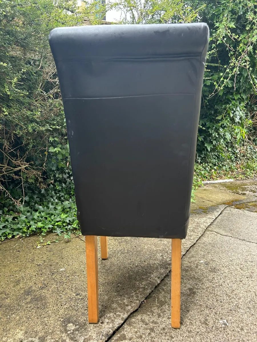 Black Kitchen Chair X6 - Image 3
