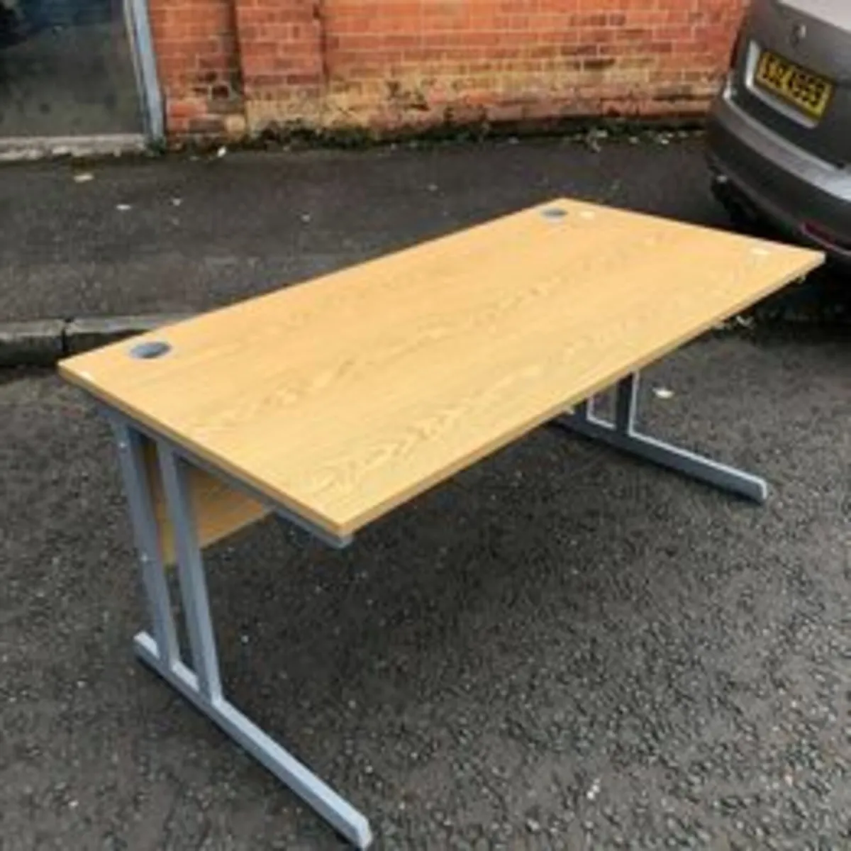 OFFER Used 1600 Desk, Chair and Underdesk Storage - Image 1