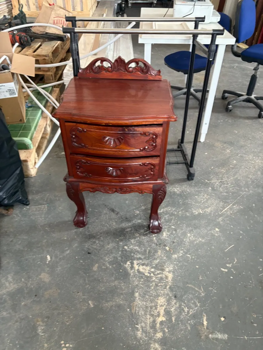 Solid Mahogany Bedside Cabinets - Image 2