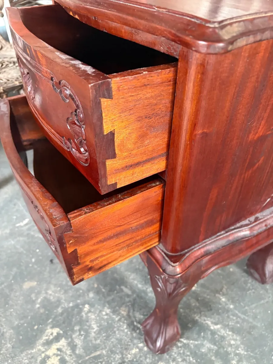 Solid Mahogany Bedside Cabinets - Image 4