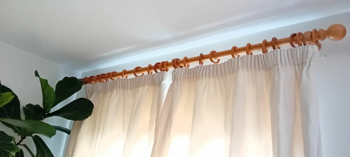 Wood Curtain poles - Image 1