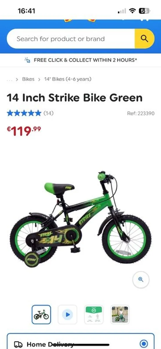 kids bike 14" - Image 4