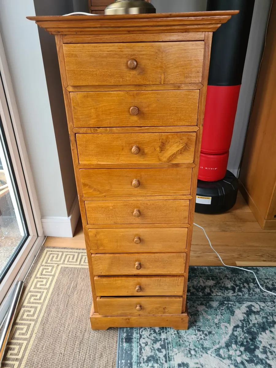 Bespoke teak TALL BOY - Image 1