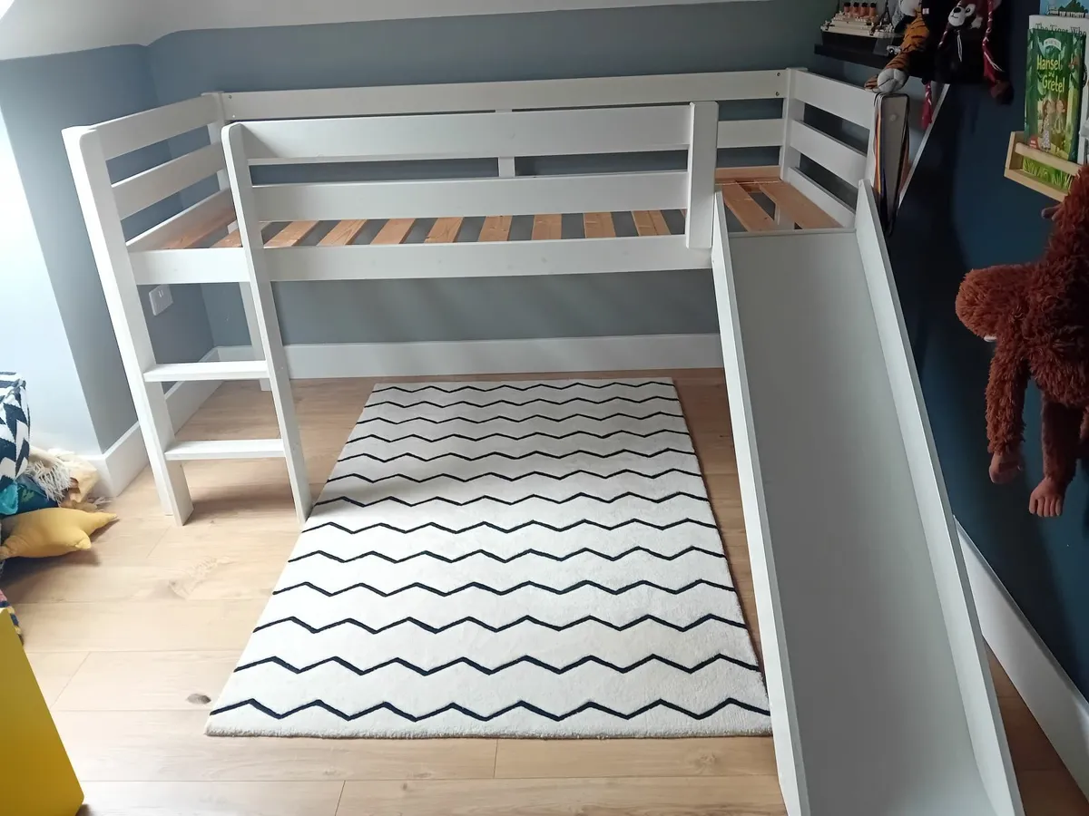 Bunk bed with slide - three piece wardrobe set - Image 1