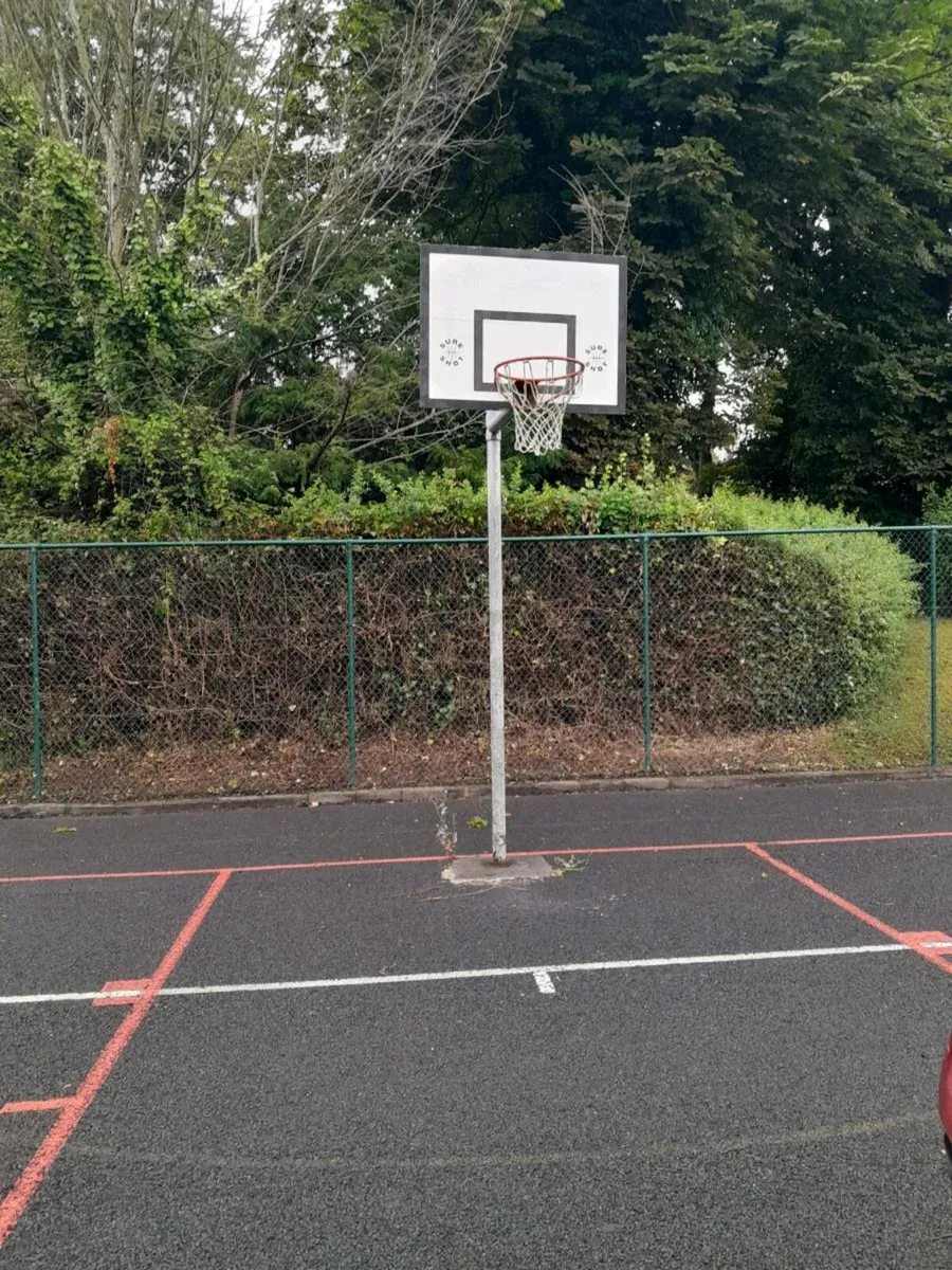 Galvanised basketball hoops