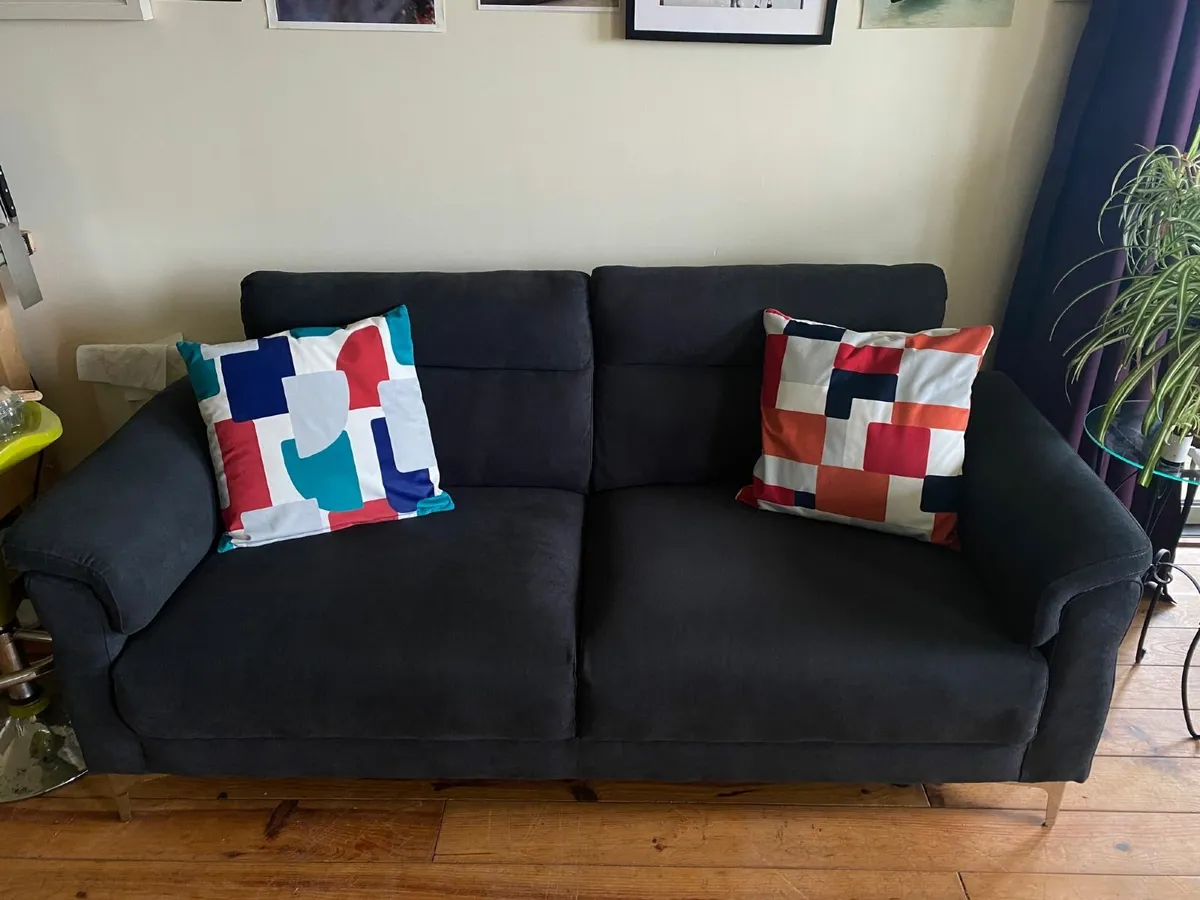 Fabric 2 Seater Sofa - Image 1