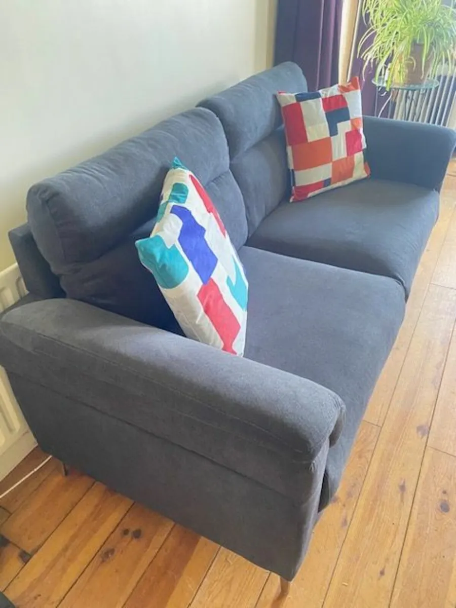 Fabric 2 Seater Sofa - Image 2