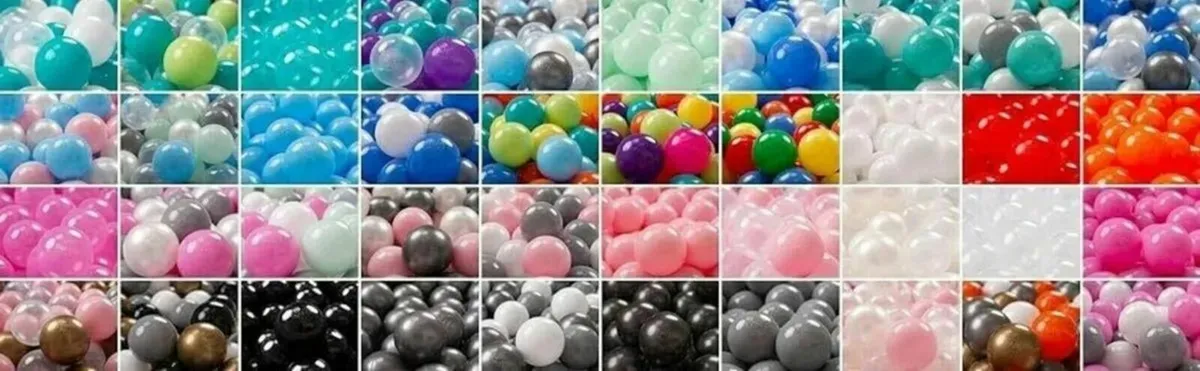 100pcs Crush-Proof Ball Pit Balls Plastic Toy Ball - Image 1