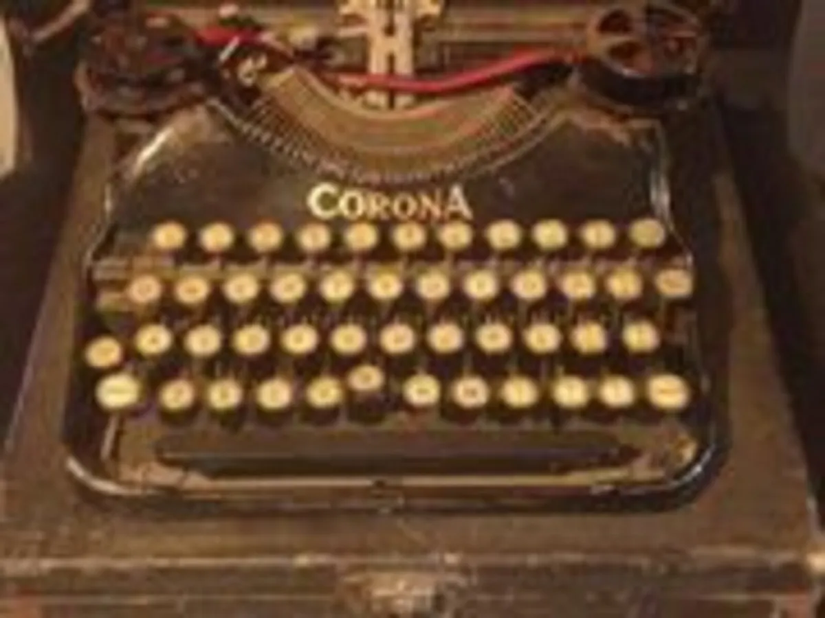 Antique Corona Typewriter made in Groton N.Y. USA