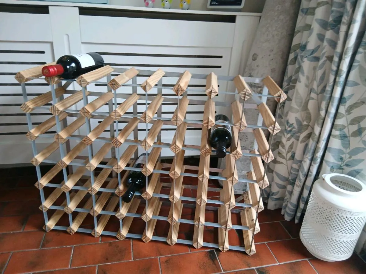 Modern wine rack. - Image 1