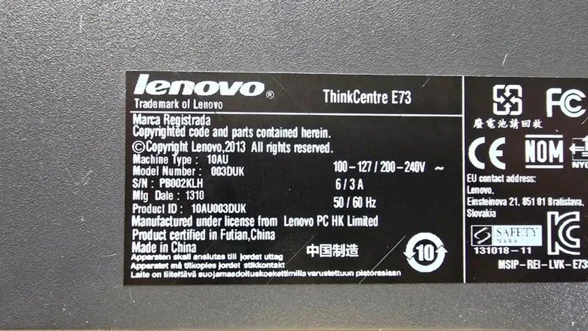 Lenovo Thinkcentre E73 Pc Workstation INTEL i5 | 8GB RAM | 250GB SSD - Image 3