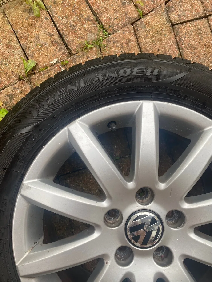 VW 16” alloy wheels & new tyres - Image 3