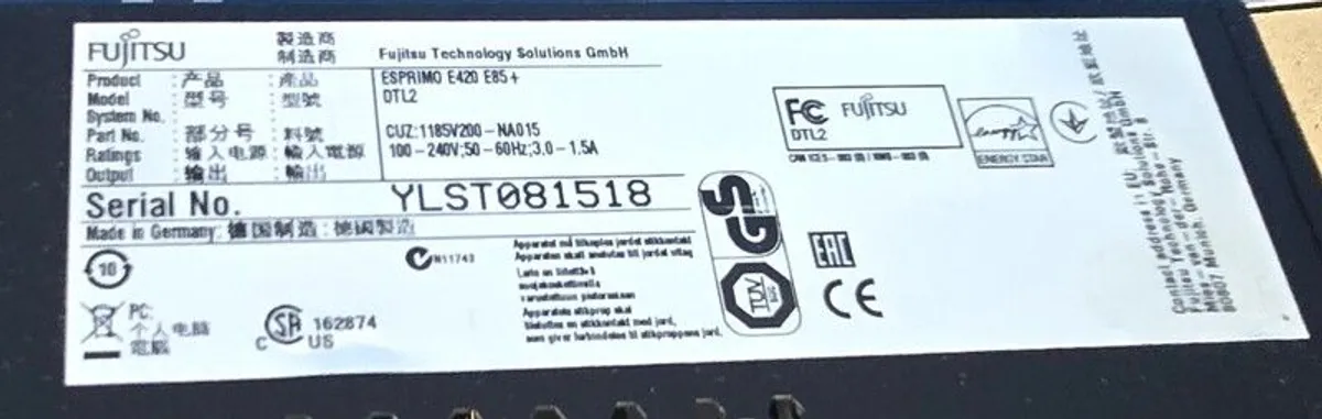 Fujitsu Esprimo E420 PC Workstation | Intel i3 | 8GB RAM | SSD | Wi Fi | Win 10 Pro - Image 3