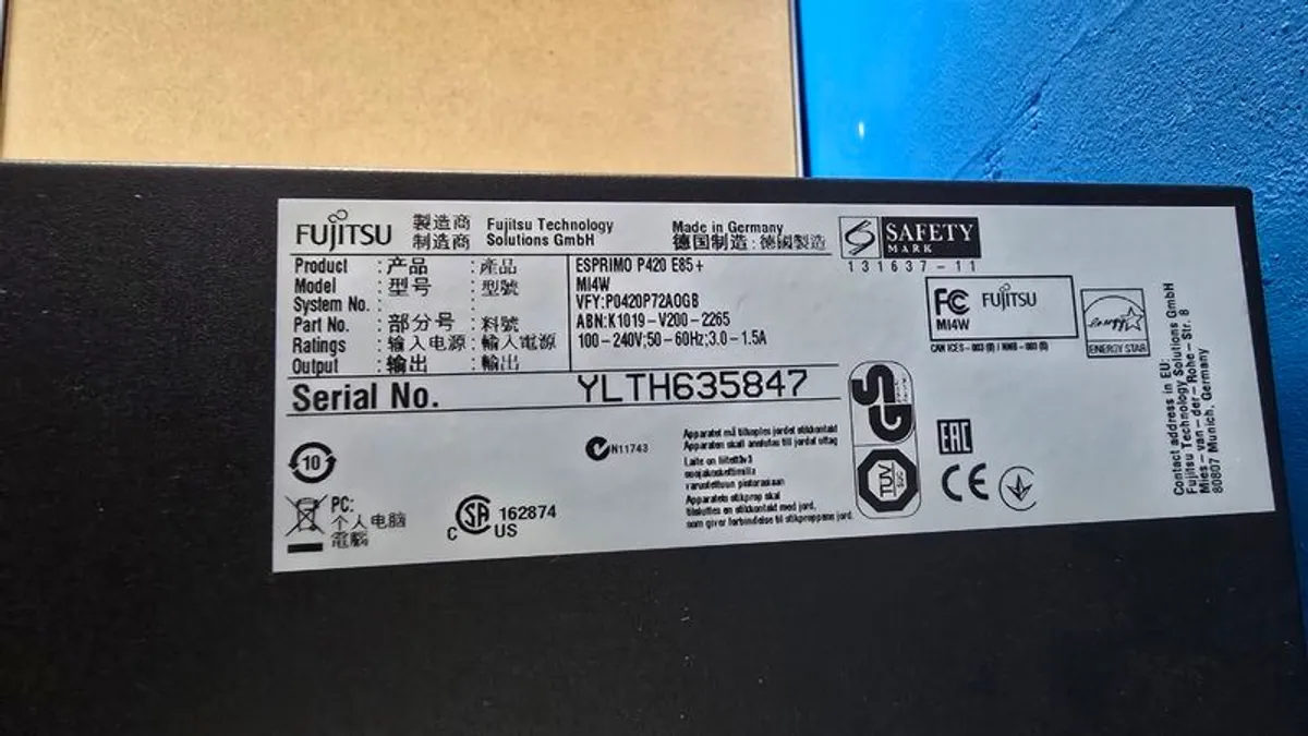 Fujitsu Esprimo P420 PC Workstation | INTEL | 8GB RAM | 250GB SSD | Wi Fi | Win 10 Pro - Image 2