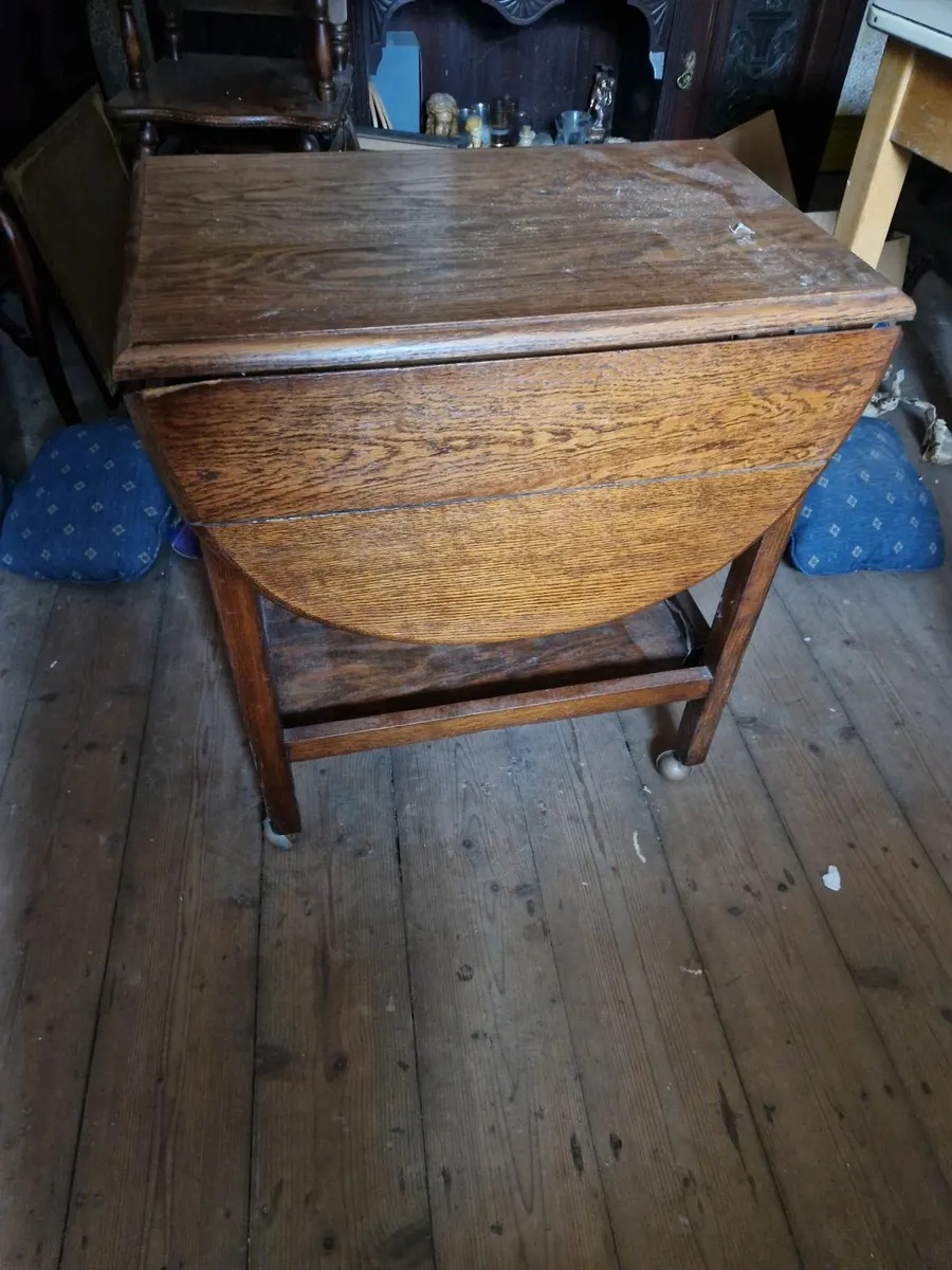 Vintage Antique Hall Side Waiter Table - Image 1