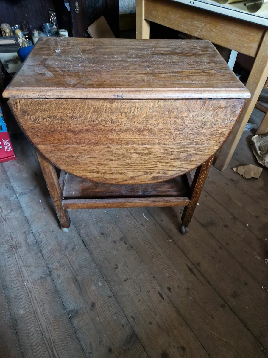 Vintage Antique Hall Side Waiter Table - Image 2