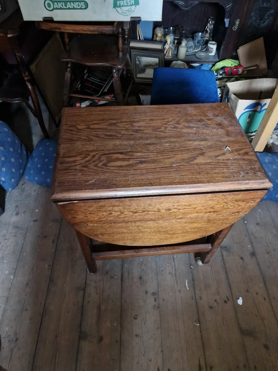 Vintage Antique Hall Side Waiter Table - Image 3