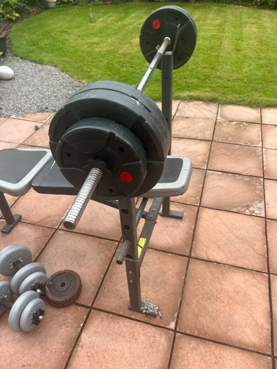 Barbell Bench Dumbbell+Plates/Weights - Image 3