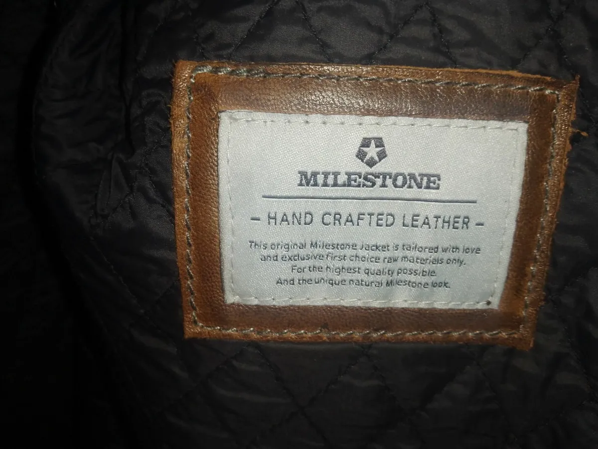 BRAND NEW MILESTONE LEATHER JACKET NEVER WORN - Image 2