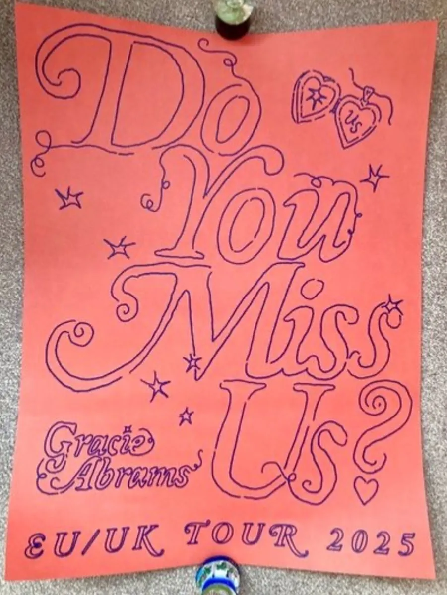 Gracie Abrams The Secret of Us EU Tour Poster - Image 1