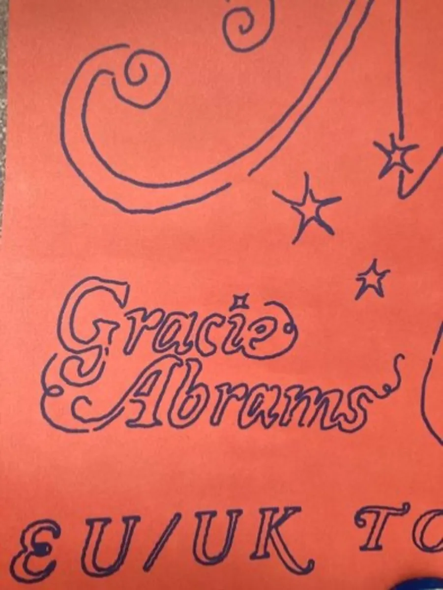 Gracie Abrams The Secret of Us EU Tour Poster - Image 3