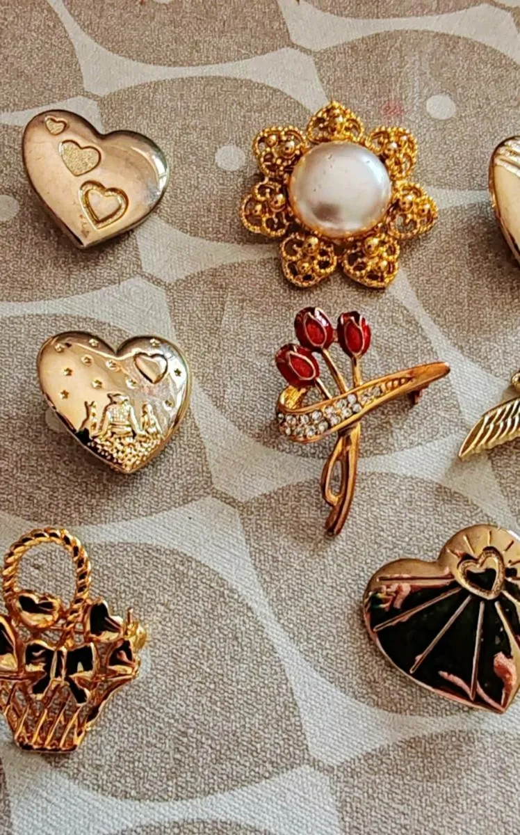 10 vintage brooches - Image 3