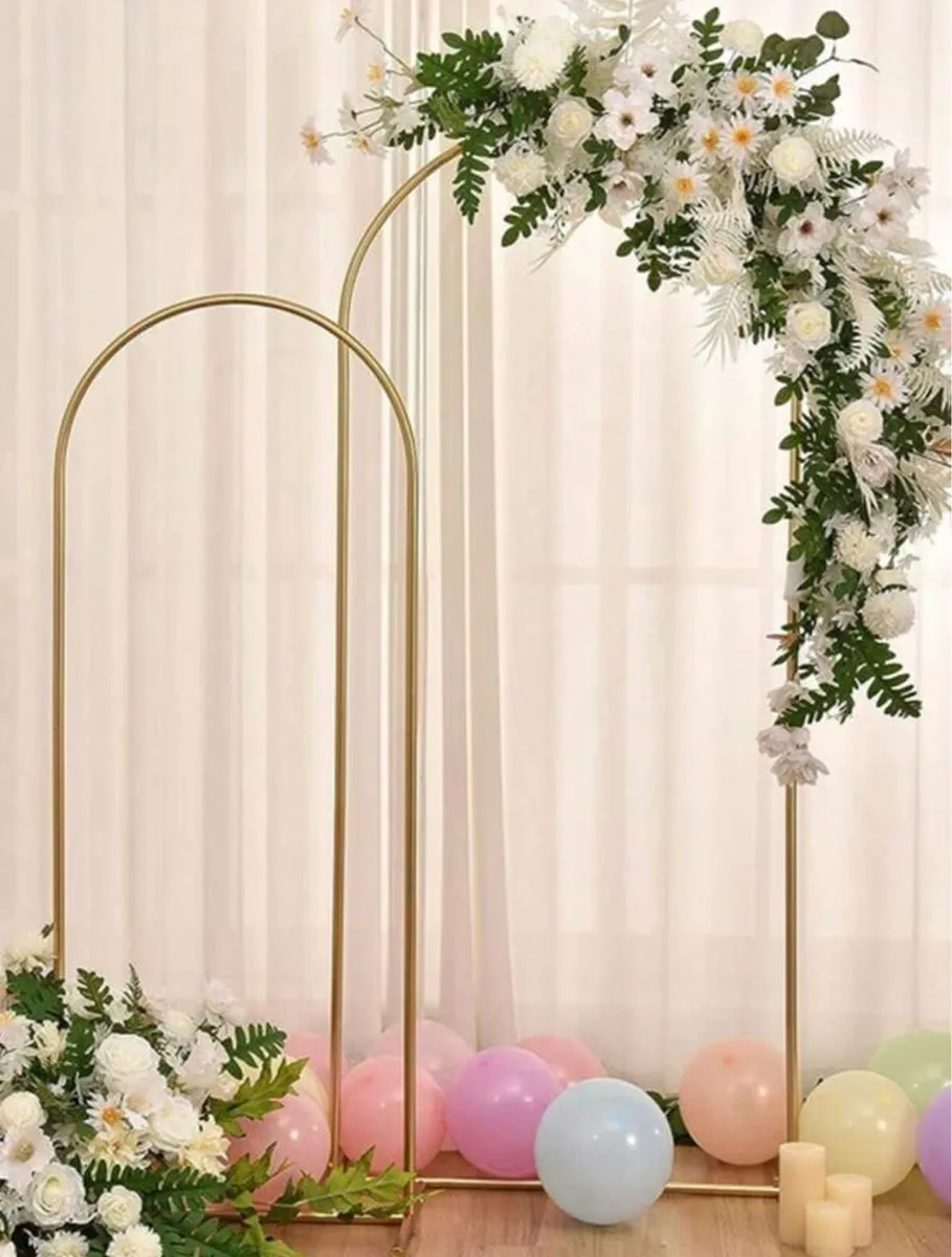 XXL Wedding Birthday Flower/Balloon Arch + Cover - Image 1