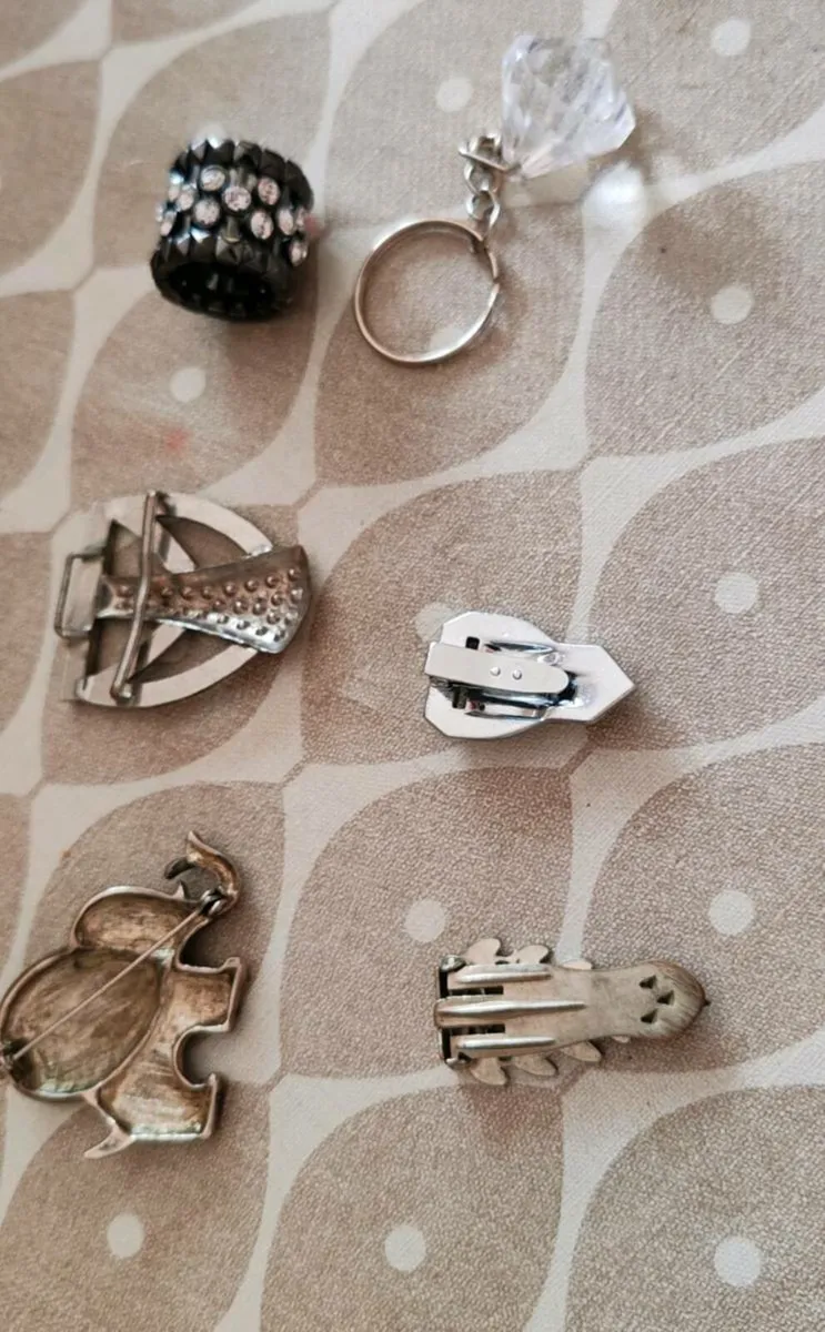 Retro dress clips, brooch etc - Image 4